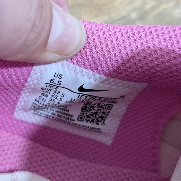 Nike Women’s Pink & Grey Cortez-Style Sneakers - Picture 11 of 13